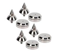 Chrees Adjustable Speaker Spike Pads, Shock Absorption Feet | Durable aluminum alloy, Improved sound quality, Easy to install, Fits various equipment