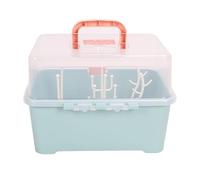 Chrees Baby Bottle Drying Rack, Portable Milk Bottle Storage Box with Transparent Cover, Detachable Drain, Cutlery Holder for Baby Toddler Home (Olive Green)