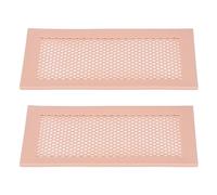Chrees Baby Proof Vent Covers, 2pcs Protective Silicone Safe Vent Covers for Home Floor, with 360 Degrees Immobilization for 4x12in (Brown)