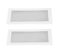 Chrees Baby Proof Vent Covers, 2pcs Protective Silicone Safe Vent Covers for Home Floor, with 360 Degrees Immobilization for 4x12in (White)