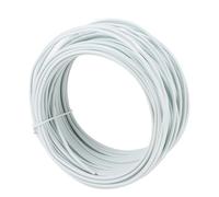 Chrees Bendable Galvanized Iron Wire 1.5mm, 20m Strong (White) | Flexible, cuttable length, safe and reusable, smooth surface, suitable for various projects