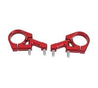 Chrees Bike Stem, 31.8mm Lightweight Aluminum Alloy Handlebar Stem with 27mm Rise for Mountain Bikes, Hardtail, Electric Motorcycles (Red)