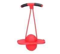 Chrees Bouncing Ball, Balance Exercise Toy with Handle Pump for Kids Boys Girls Age 5 and Up, Outdoor Fun Jumping Ball Promotes Coordination and Social Interaction (Red)