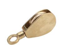 Chrees Brass Flag Rope Pulley, 50mm Diameter, Durable | Sturdy brass, smooth surface, 360-degree rotation, strong load capacity