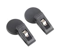 Chrees Car Parking Ticket Holder, Sucker Clamp Vehicle Mounted Accessory, Magnetic Suction Cup for Souvenirs, Bills, Cards (Black)