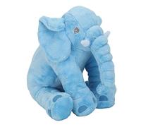 Chrees Cartoon Elephant Plush Toy, Soft Stuffed Animal with Embroidery Eyes, Bright Color Cute Home Decoration for Kids Teens Adults, with PP Cotton Filling (Blue)