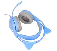 Chrees Cat Ear Gaming Headset, Noise Cancelling Microphone, Volume | Soft leatherette cushions, Retractable headband, Compatible with PC,