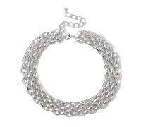 Chrees Chain Necklace, Multi Layered Chain Jewelry for Women, Stylish Decorative Necklace with Hook Clasp, for Dresses T Shirts Camisoles (One Size)