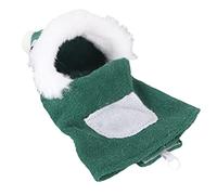 Chrees Christmas Bird Clothes, Soft Skin Friendly Hooded Flight Suit with Back Hook and Loop Design, for Lovebird Cockatiel (M)