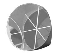 Chrees Corner Cube Prism, Optical Glass Survey Prism for Total Station with Excellent Reflection, 12.7mm Aperture for Tunnels Roads Bridges Dams Buildings Measurement