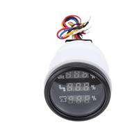 Chrees Digital RV Water Waste Sewage Level Meter, (Black Dial with Black | 3 in 1 multi-functional meter, triple color readout, compatible with 12V, 24V systems, rugged design, suitable for boats
