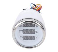 Chrees Digital Water Level Gauge 52mm, Smart Alarm Function (White Dial | Multifunctional design, ABS and stainless steel material, compatible with 12V and 24V systems
