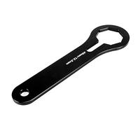 Chrees Dual Chamber Fork Cap Wrench, Compact Lightweight Motorcycle Shock Damper Adjust Tool, with Premium Aluminium Alloy, for kx yz125 250 250f 450f 250x (Black)