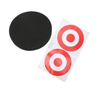 Chrees EVA Foam Round Moving Archery Target, Soft Touch Self Healing High Density Foam Board for Bow Arrows Shooting Practice, with Contrasting Colors for Indoor Outdoor and Court (black)