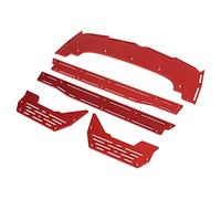 Chrees Exquisite Aluminum Alloy RC Side Pedal Upgrade Parts for RC Cars, Firm Structure, Avoid Being Hit, (Red)