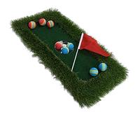 Chrees Floating Green Mat, Practice Mat with Putting Ball Pad, Hole Cups and Flags, for Indoor Outdoor Backyard Pool Use, 60x30cm
