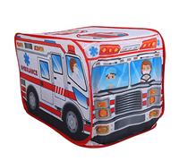 Chrees Foldable Ambulance Tent, Pop Up Play Tent for Kids Indoor Outdoor, with Easy Setup for Imaginative Play, Hide and Seek, Reading or Nap