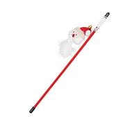 Chrees Funny Cat Stick, 12in Interactive Cat Wand Toy with Santa Claus Plush Ball, for Indoor Play