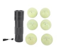 Chrees Glow Golf Balls, 6pcs Fluorescent Glowing in The Dark Golf Balls for Night Sports with Rechargeable Bright Luminous, Suitable for Men Women Indoor Outdoor