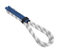 Chrees Golf Swing Rope Trainer, Polyester Golf Training Equipment for Swing Speed Power Rhythm, with Comfortable Grip and Anti Slip Effect, for Golfers of All Levels (White Blue)