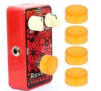 Chrees Guitar Effect Pedal Foot Nail, Convenient Small Design (Orange) | Durable plastic material, Easy to install, Colorful decorative