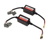 Chrees H1 LED Decoder H1 Headlight Decoder Anti Flicker 12V DC Anti Flickering Resistor Bulb Rejection Error Code Adapter with PVC Nylon for LED Headlight Fog Light