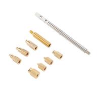 Chrees Heat Set Insert Kit, M2 to M8 Brass Knurled Inserts | Brass Construction, 3D Printed Part Fastening, T65 SH72 and SH73 Soldering Iron Compatibility, Heat Transfer
