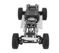 Chrees High Strength Composite Material RC Chassis Frame Kit Improved Handling Performance for Ascent 18 (Black and Silver)