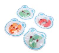 Chrees Hot Cold Eye Pads Cooling Ice Gel Under Eye Patches Gel Mask Soft Comfortable fit relieves Fatigue Puffiness Dryness with hot and Cold Relief for Workers Gamers STU (4 Pairs Mix)