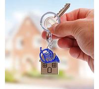 Chrees Key Ring, Mini French Horn Charm, Unique Gift (Metal)