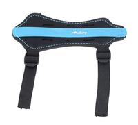 Chrees Kids Archery Arm Guard, PU Leather Adjustable 4mm Thickened Breathable Forearm Protector with Hole Design for Recurve Bow and Target Practice (Blue)