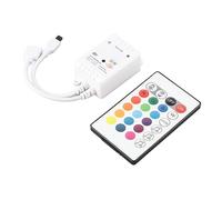 Chrees LED Smart Controller RGB WiFi Bluetooth IR Remote Control 12 Colors 4 Dynamic Colors 4 Modes with APP Voice Control for Home KTV Bedroom (3 Way)