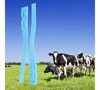 Chrees Livestock Identification Ring, Painless Cattle Marking Band with Two Buckles and Jagged Design, for Farm Use in Breeding Population and Animal Information Management