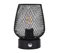 Chrees Metal Cage Cordless Lamp with Stepless Dimming