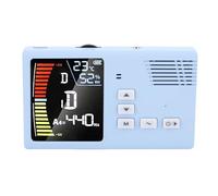 Chrees Metronome Tuner, Rechargeable LED Display 3 in 1 Digital Tuner Generator with Vibration and Microphone Modes, for Guzheng Guqin Erhu Pipa (Blue)