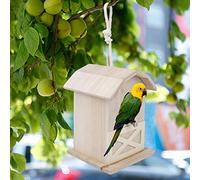 Chrees Mini Bird House, Wooden | Exquisite design, weather-resistant, bite-resistant, suitable for outdoor use, ideal for gardens