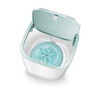 Chrees Mini Washing Machine, Ultrasonic Portable Washer for Underwear Baby Clothes with Super Shock Wave Disinfection, USB Powered Travel RV Camping Laundry (Sky-blue)