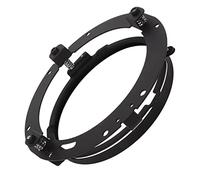 Chrees Motorcycle Headlight Bracket Headlight Mounting Bracket Adapter Ring Metal Mounting Ring with Built in Springs 7in for Touring Models 1994 2013 (Black)
