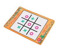 Chrees Naughts and Crosses Game, Soft and Foldable Portable Board Game for Kids, with Non Woven Fabric for Indoor Outdoor Travel Family Party