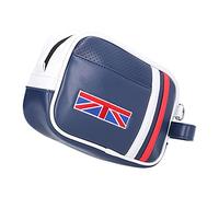 Chrees Pouch PU Leather Sports Hand Pouch Zipper Storage Bag with Front Rear Double Pockets for Accessories RoyalBlue