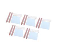Chrees Privacy Screen Replacement Set with Adhesive Strips and Sliding Bracket Taps Made of Plastic for Computers-5-Pack Pack