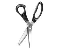 Chrees Professional Dressmaking Pinking Shears Scissors, Stainless Steel Blades with Ball Bearing Joint, Round Edge 3 5 7mm for Fabrics Linings Leather Craft Uses (5mm)