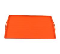 Chrees Protective Griddle Mat Heat Resistant Silicone Grill Mat for for BBQ Grilling (36in Orange Handle)