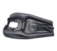 Chrees PVC Inflatable Shampoo Basin, Portable Hair Washing Pad for Bedridden Patients Elderly Pregnant Women, with Extended Hose and Double Tube Design, 60x38x5cm (Black)