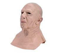 Chrees Realistic Old Man Latex Mask, Scary Halloween Costume for Cosplay Party
