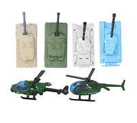Chrees Simulation Alloy Tank Airplane Model Toys, 6 Pcs Set ((pack of 6)) | Perfect for imaginative play, Finely polished for safety, Includes 4 tanks and 2 planes
