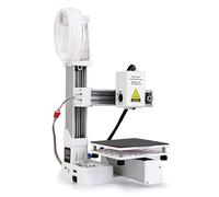 Chrees Small 3D Printer for Beginners, 4x4x4in Compact Printing Machine (White)