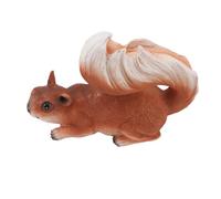 Chrees Squirrel Garden Decor, Cute Resin Garden Statue (Warp Tail Lay On