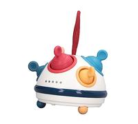 Chrees Stress Relief Press Toy, Multifunctional Sensory Bite Toy with Raised Bumpy Points for Massaging Teething Bed, Safe Soft Silicone for Baby Kids (Press)