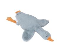 Chrees Stuffed Goose Toy, 3D Plush Animal Pillow with Soft PP Cotton Filling, for Bed Sofa Car Decor, Christmas Birthday Thanksgiving (Grey)